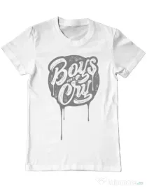 Tricou ADLER barbat Boys Dont Cry Alb