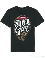 Tricou STANLEY STELLA barbat I am a Super Girl Negru