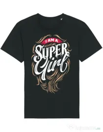 Tricou STANLEY STELLA barbat I am a Super Girl Negru