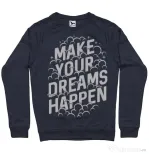 Bluza ADLER barbat Make your dreams happen Denim inchis