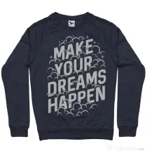 Bluza ADLER barbat Make your dreams happen Denim inchis