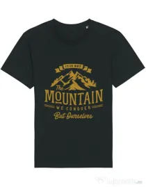 Tricou STANLEY STELLA barbat Its not the mountain we conquer Negru