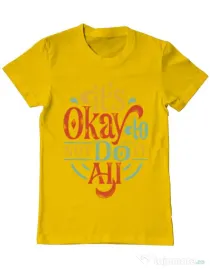 Tricou ADLER barbat Its ok Galben
