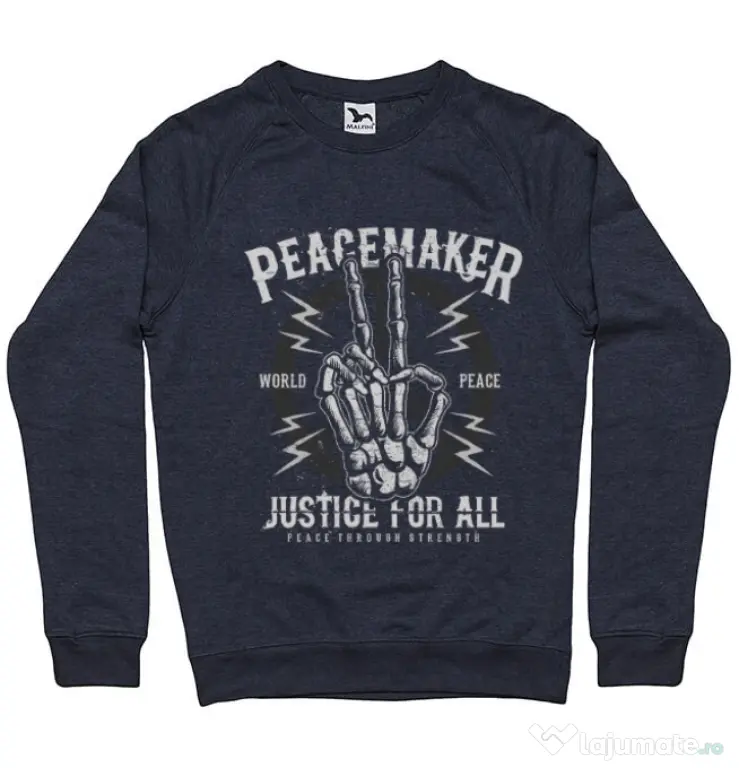 Bluza ADLER barbat Peace Maker Denim inchis