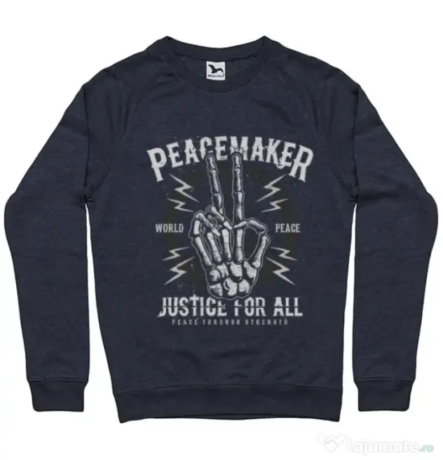 Bluza ADLER barbat Peace Maker Denim inchis
