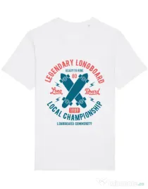 Tricou STANLEY STELLA barbat Legendary Longboard Alb