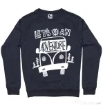 Bluza ADLER barbat Lets Go an Adventure Denim inchis