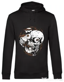 Hoodie barbat cu gluga Coffee Addict Negru