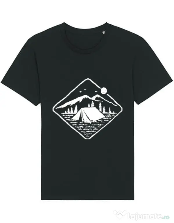 Tricou STANLEY STELLA barbat Camp Mode ON Negru