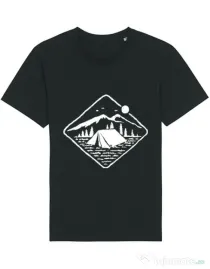 Tricou STANLEY STELLA barbat Camp Mode ON Negru