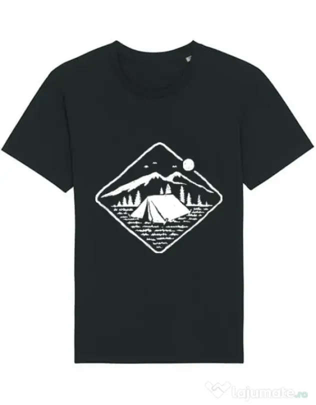 Tricou STANLEY STELLA barbat Camp Mode ON Negru