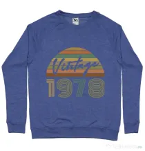 Bluza ADLER barbat Vintage 1978 Albastru melanj