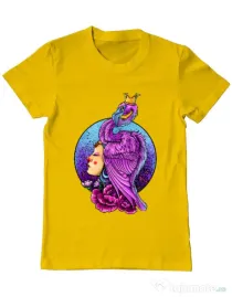 Tricou ADLER barbat Queen Galben