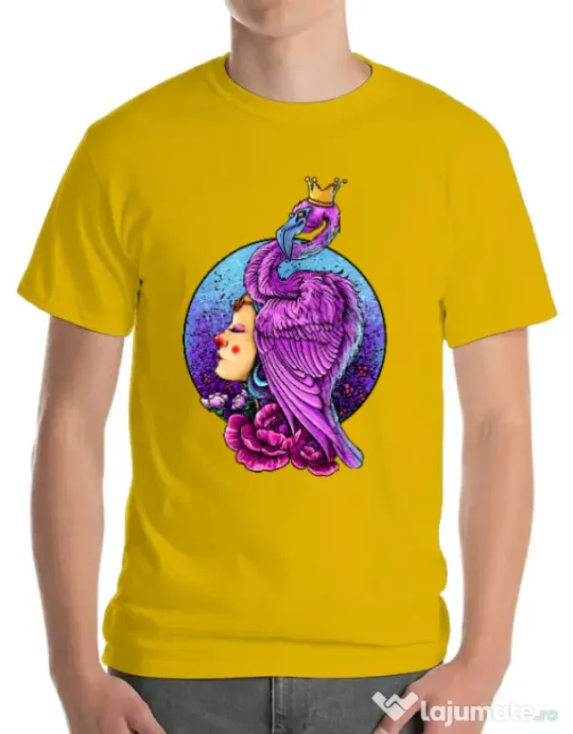 Tricou ADLER barbat Queen Galben