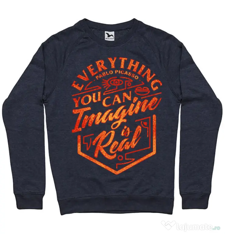Bluza ADLER barbat Everything You Can Imagine is Real Denim inchis