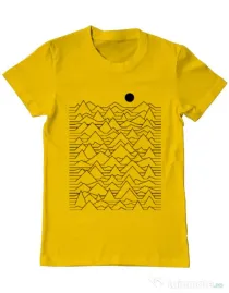 Tricou ADLER barbat Mountains Galben