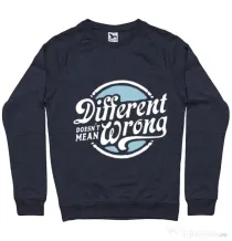 Bluza ADLER barbat Different Doesnt Mean Wrong Denim inchis