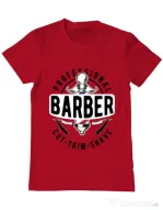 Tricou ADLER barbat Professional barber Rosu