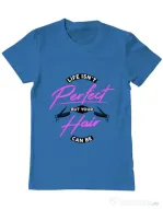 Tricou ADLER barbat Life isnt perfect Albastru azuriu
