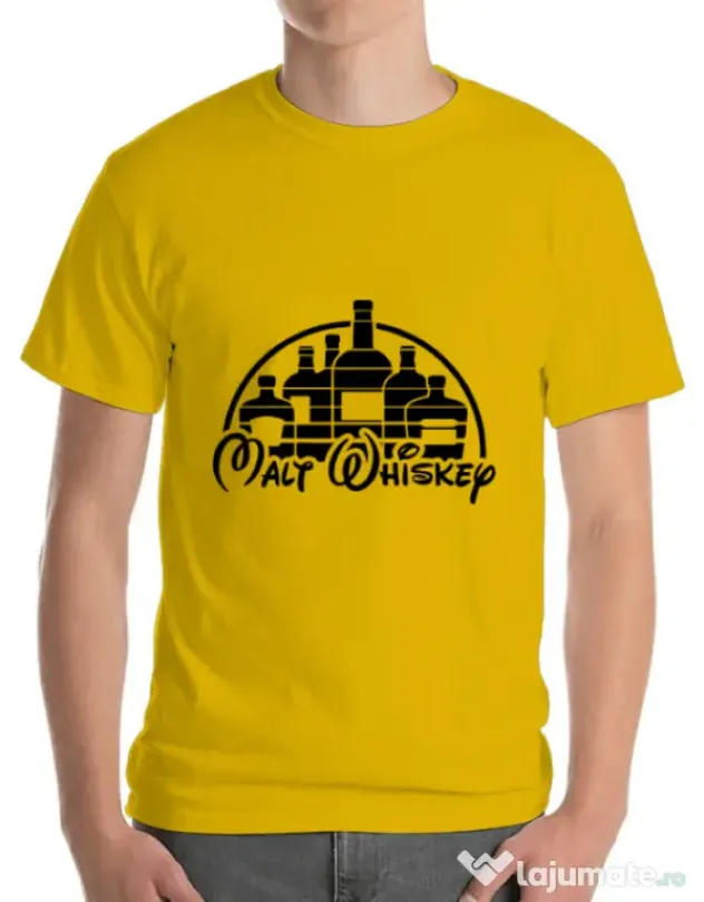 Tricou ADLER barbat Whiskey Galben