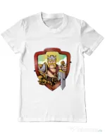 Tricou ADLER barbat The Barbarian Alb