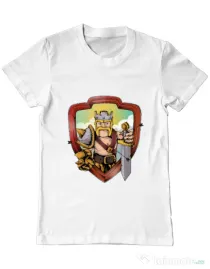 Tricou ADLER barbat The Barbarian Alb