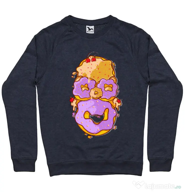 Bluza ADLER barbat Homer Donut Denim inchis