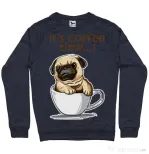 Bluza ADLER barbat Its Coffee Time Denim inchis