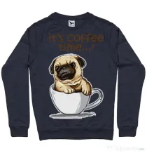 Bluza ADLER barbat Its Coffee Time Denim inchis