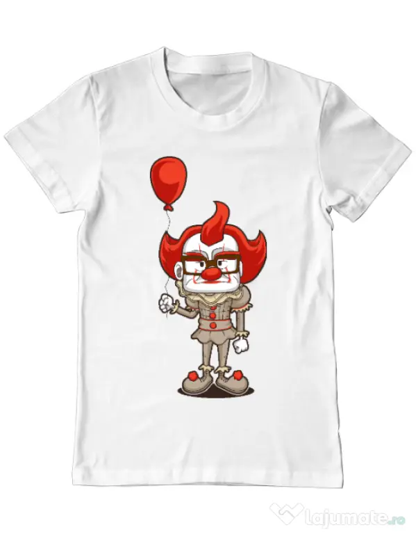 Tricou ADLER barbat NICE CLOWN Alb