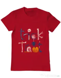 Tricou ADLER barbat Trick or Treat Rosu