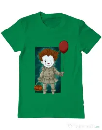 Tricou ADLER barbat Little clown Verde mediu
