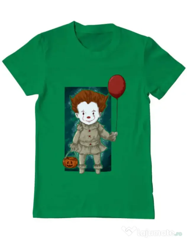 Tricou ADLER barbat Little clown Verde mediu