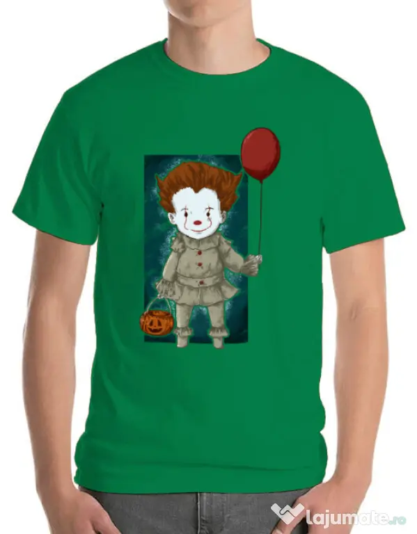 Tricou ADLER barbat Little clown Verde mediu