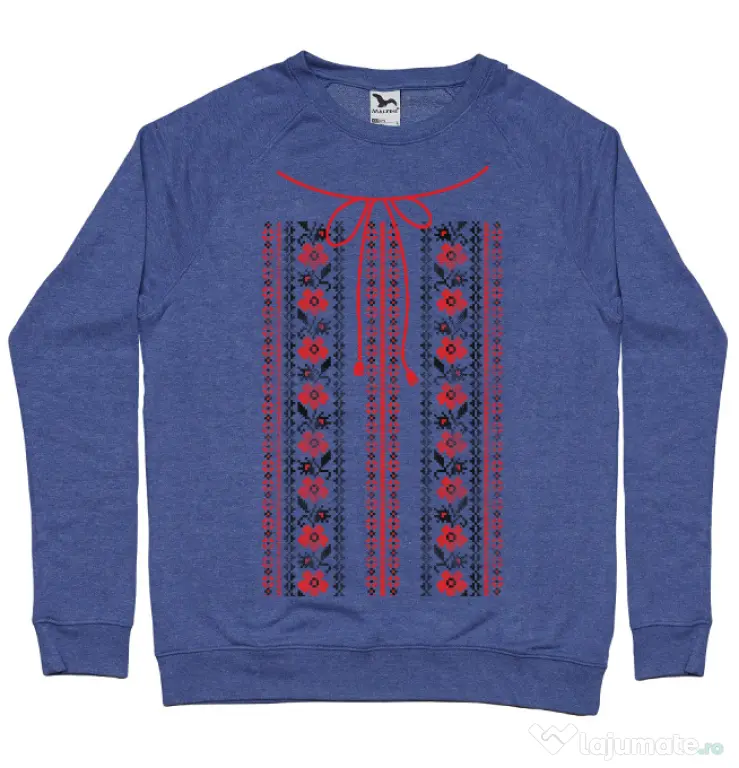 Bluza ADLER barbat Etno 2 Albastru melanj