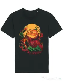 Tricou STANLEY STELLA barbat Pumpkinhead Butcher Negru