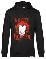 Hoodie barbat cu gluga You ll float too Negru