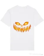 Tricou STANLEY STELLA barbat Scary pumpkin face Alb