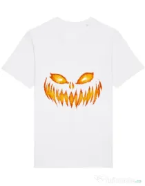 Tricou STANLEY STELLA barbat Scary pumpkin face Alb
