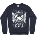 Bluza ADLER barbat The best men are born as Cancer Denim inchis