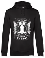 Hoodie barbat cu gluga The best men are born as Gemini Negru