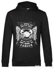 Hoodie barbat cu gluga The best women are born as Cancer Negru