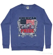 Bluza ADLER barbat American pride Albastru melanj
