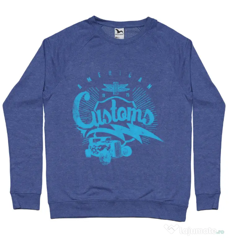 Bluza ADLER barbat American customs Albastru melanj