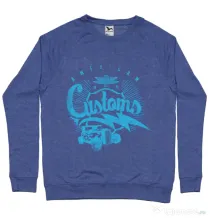 Bluza ADLER barbat American customs Albastru melanj