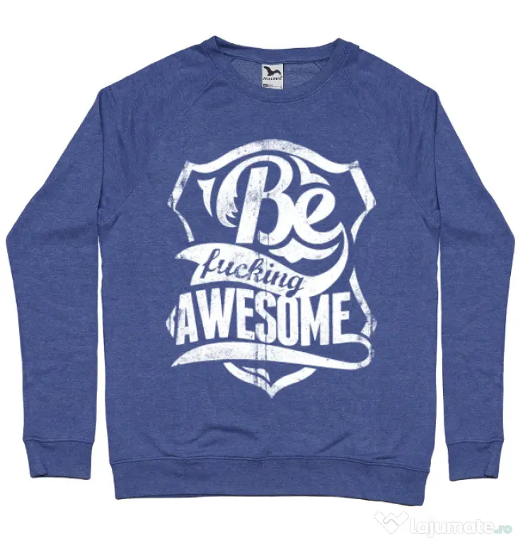 Bluza ADLER barbat Be awesome Albastru melanj