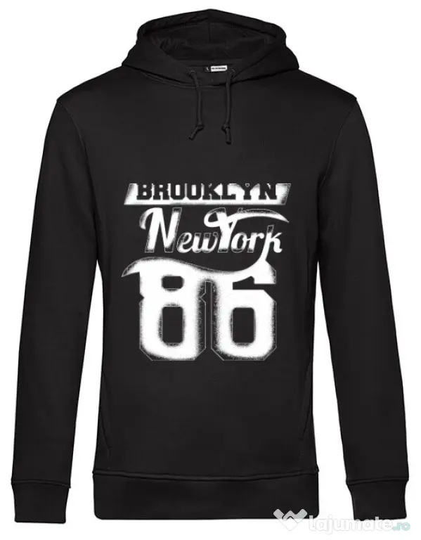 Hoodie barbat cu gluga Brooklyn Negru