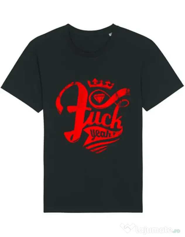 Tricou STANLEY STELLA barbat Fuck yeah Negru