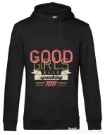 Hoodie barbat cu gluga Good girls need spanking Negru