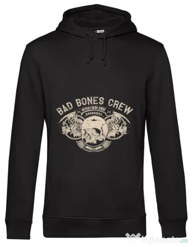 Hoodie barbat cu gluga Grim reaper Negru